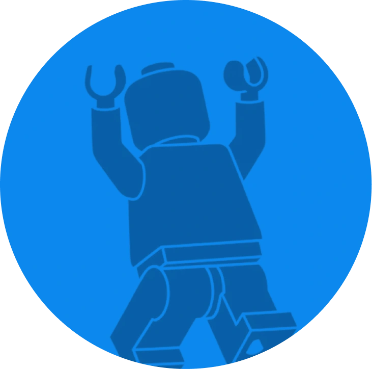 Canada First Bricks blue mask minifig (1000005960)